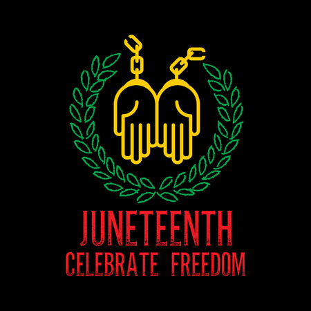Juneteenth's day backgroundのイラスト素材