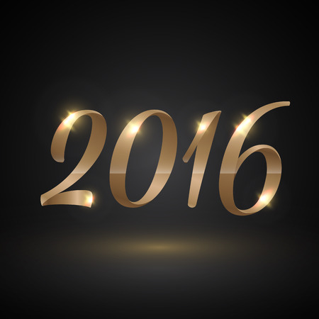Happy New Year 2016 vector eps10 illustrationのイラスト素材