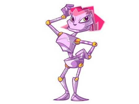 female robotのイラスト素材