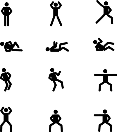 Set of icon manのイラスト素材