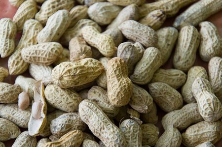 a stack of peanut photosの写真素材