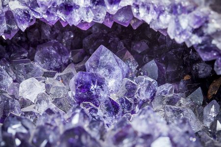 druse rock of a amethyst