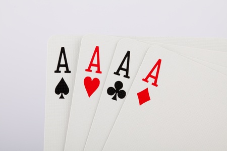 the 4 aces of a card deck 