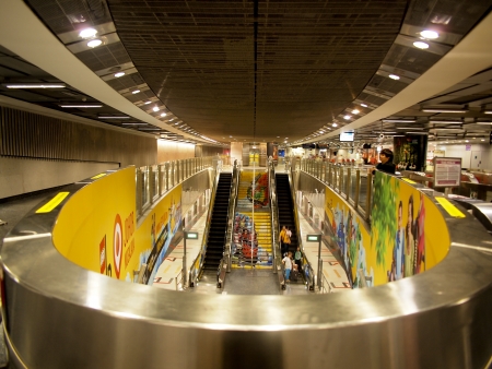 SMRT Singapore Subway Stationのeditorial素材