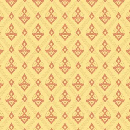 Thai traditional painting wallpaper 3のイラスト素材