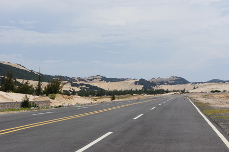 An empty highwayの写真素材