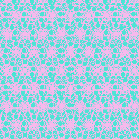 Snowflakes Seamless Colorful Pattern Vector Backgroundのイラスト素材