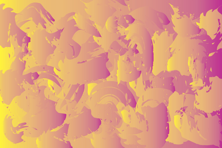 Halftone hand painted abstract brush texture. Colorful vector background. Amazing splash backdrop. Trendy funky watercolor wallpapers. Great idea for covers, wallpapers, postcards, printsのイラスト素材