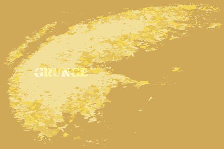 Orange Grainy Distress Grunge Brush Texture. Distressed Grungy Pattern Design. Overlay Grainy Texture. New Golden Colors Monochrome Pattern. Easy Create Abstract Vintage Effect With Noise And Grainのイラスト素材