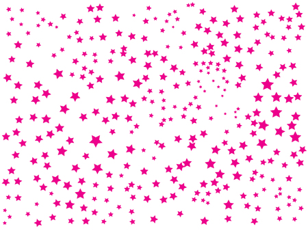 Stylish vector star background. Magic colorful sparkle pattern. Confetti party decor. Holiday lights sparkles falling vector. Confetti pink stars tinsel abstract banner. Snowflakes splash.のイラスト素材