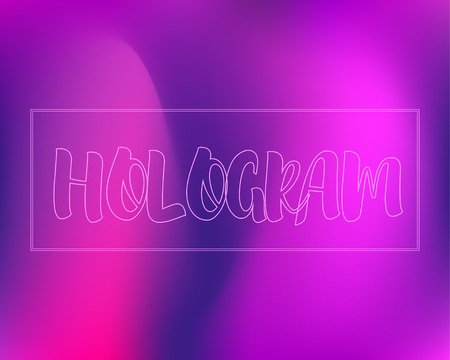 Magic Violet Mesh Template. Dynamic Waves Gradient background. Magenta Neon Light Fluid Backdrop. Hologram Cosmic Backgroundのイラスト素材
