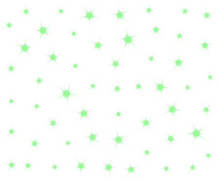 Mint Stars Banner. Stellar Confetti Vector Background. Light Green Flying Stars Confetti Patternのイラスト素材