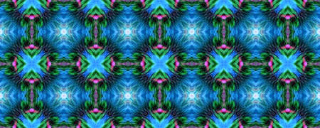 Original Tile Template.  Watercolor Majolica Tile. Ethnic Embroidery. Light Seamless Tile Japanese Geometric. Simple Cotton Print. Santorini Pattern Original. Santorini Pattern Original.の写真素材