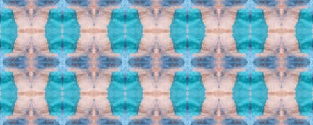 Tie dye pattern. Shibori seamless print. Geometric ornament. Asian vintage motif. Faded colors...