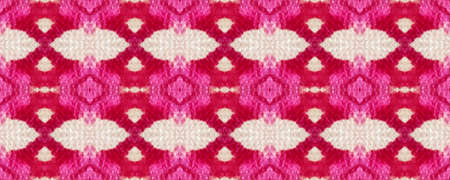 Tie dye print. Red and white. Geometric pattern. Shibori seamless texture. Optical ornament. Blur...