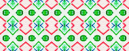 Tie dye pattern. Hand drawn shibori print. Blue, green, red ink background. Modern batik tile....