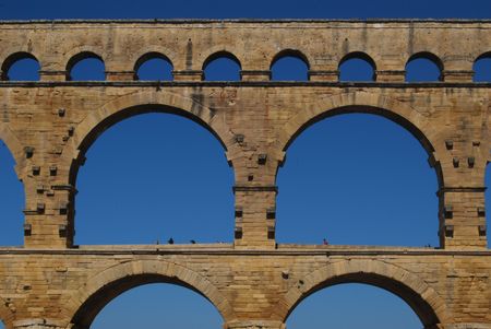 Pont du gardの写真素材