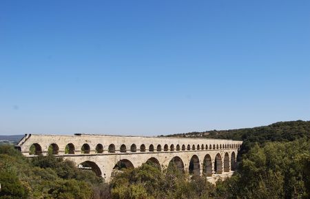 pont du gardの写真素材