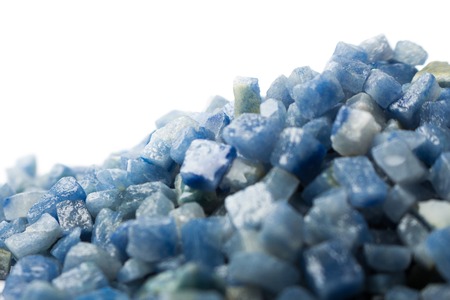 azul boquira granite, crushed granite blue on a white background