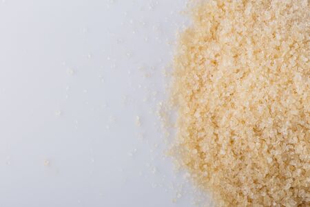 natural animal gelatin on white acrylic background.の写真素材