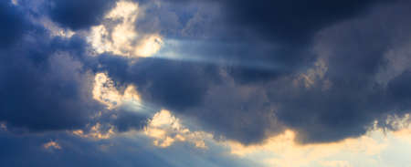 bright rays of the evening sun religious concept symbolism of hope.