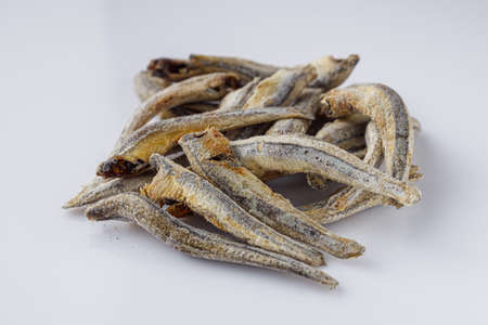 fragrant fish sauce on a white acrylic background.の写真素材