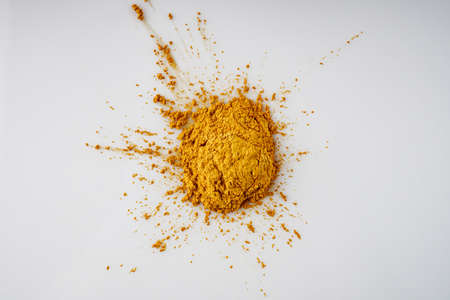 colored food confectionery dye kandurin on a white background.の写真素材