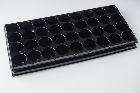 tray on a white acrylic background.