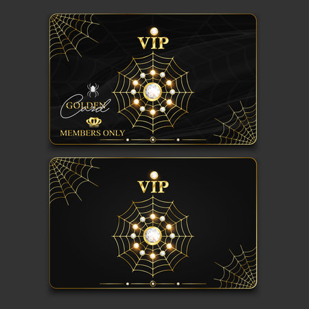 VIP Golden cardの写真素材