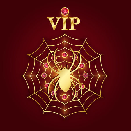VIP golden spiderの写真素材