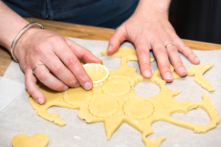 Cooking traditional cakes for christmas