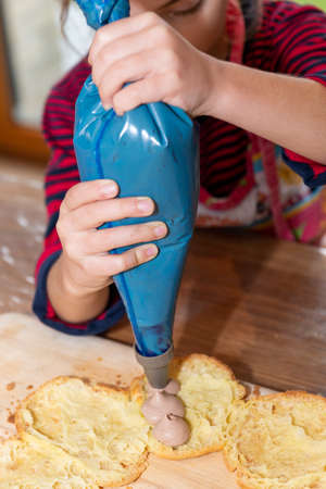 Children baking on vacation