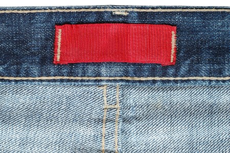 Label on jeansの写真素材