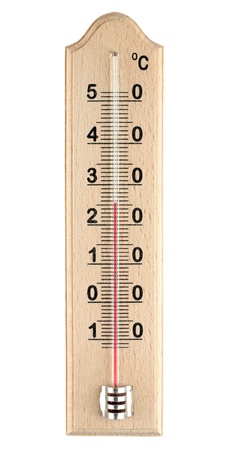 Wooden thermometer