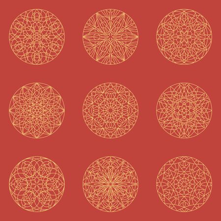 Mandala seamless patternのイラスト素材