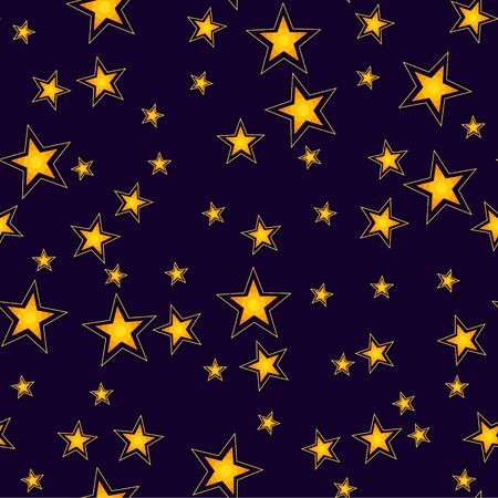 Shining Stars Seamless Patternのイラスト素材