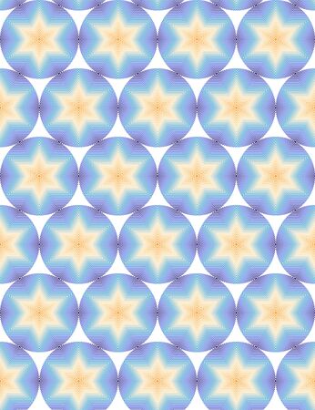 Gradient Geometric Hexagons Seamless Patternのイラスト素材