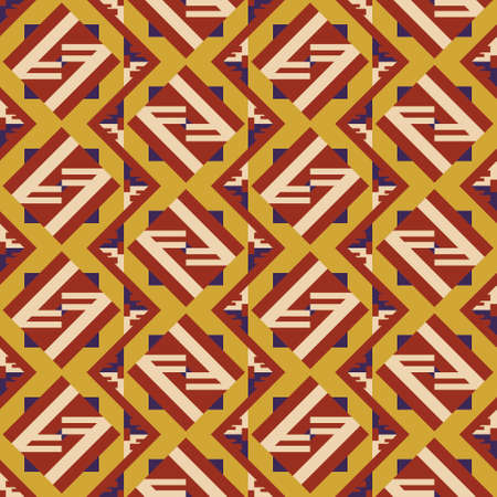 Native American Red Ochre Warm Clay Seamless Pattern v.2のイラスト素材