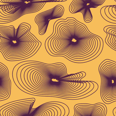 Two Colored Opart Moire Seamless Ornament