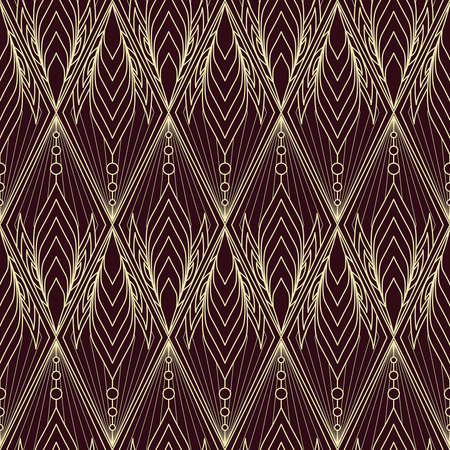 Elegant Art Deco Seamless Ornamentのイラスト素材