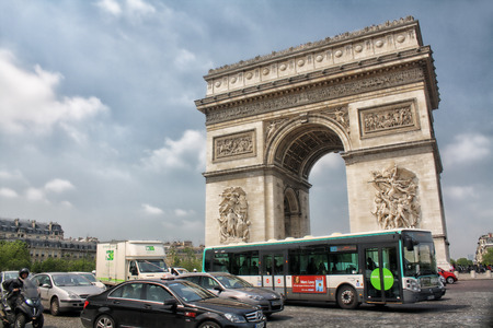 Arc de Triomph Paris, Franceのeditorial素材