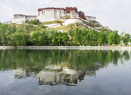 Potala Palace in Lhasa, Tibetのeditorial素材