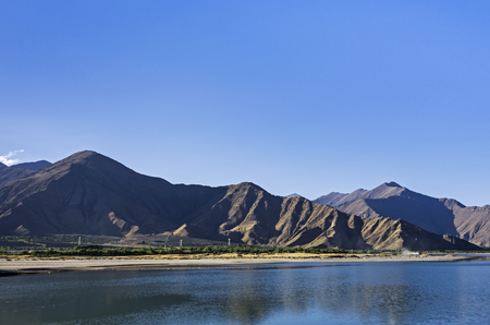 alpine Mountain lake landscapeの写真素材
