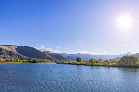 alpine Mountain lake landscapeの写真素材