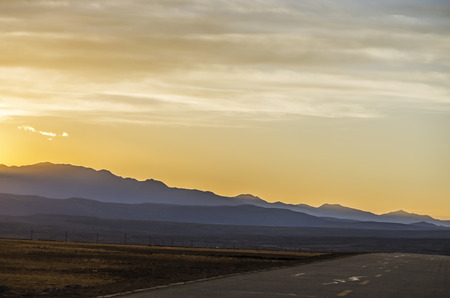 Sun Setting in a Smoky Western Sky
