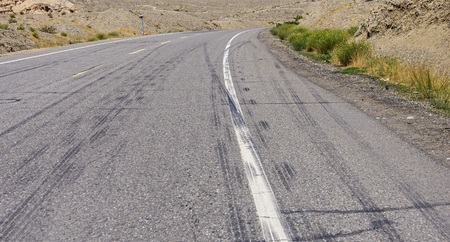 rural landscape highway roadの写真素材