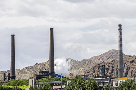 petrochemical industrial plantのeditorial素材