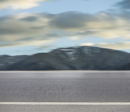 motion blur of the rural highway road.の写真素材