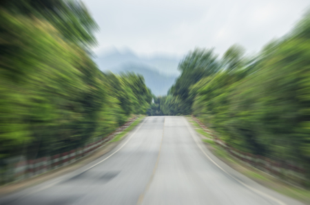 motion blur of the highway road.の写真素材