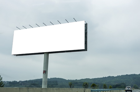 Blank billboard ready for new advertisementの写真素材